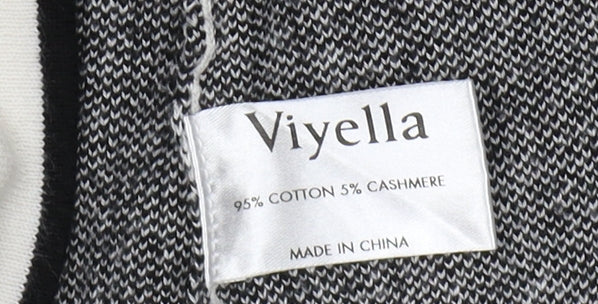 Viyella Women's Grey Check Cardigan - Size M