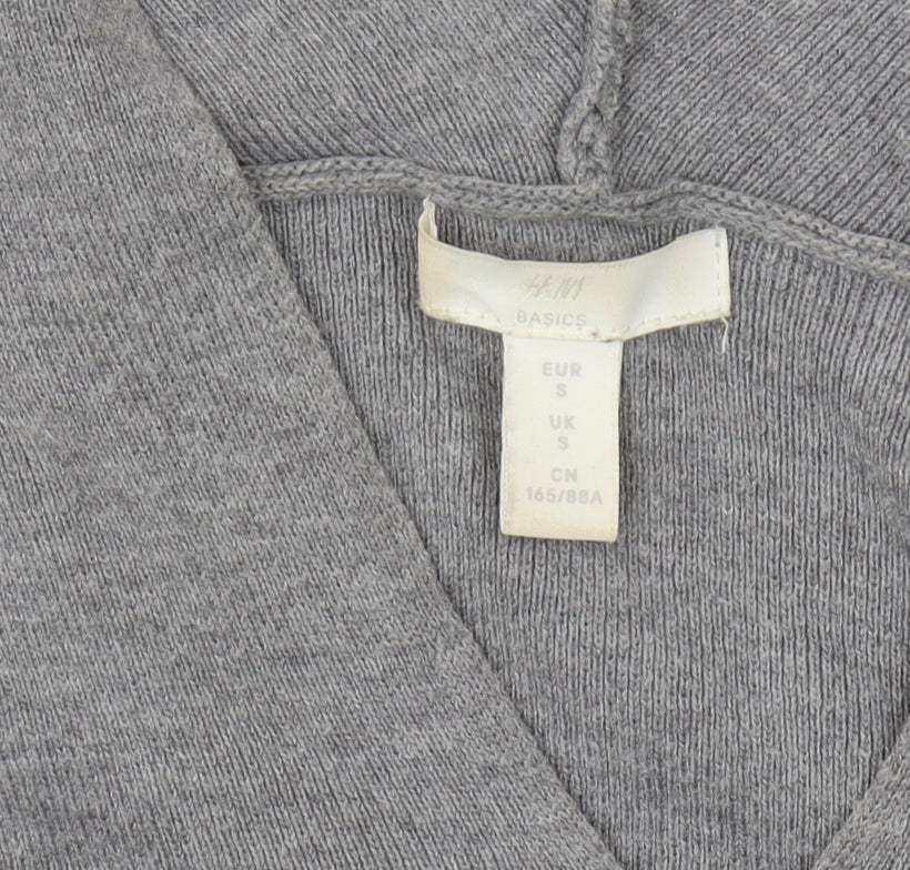 H&M Women's Grey Shift Midi Dress, Size S