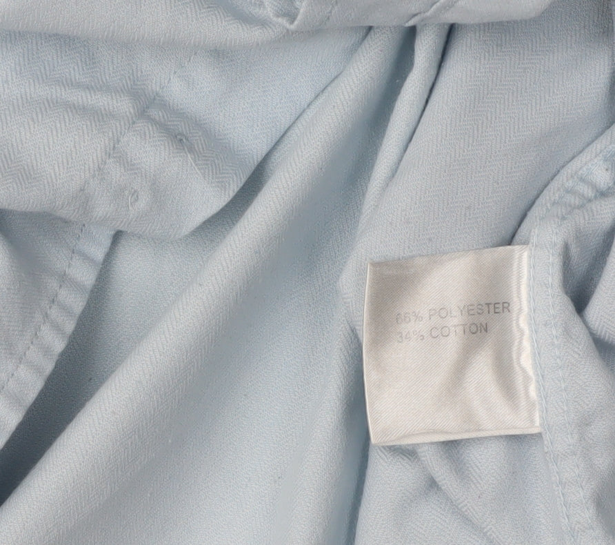 EWM Men's Blue Button-Up Shirt XL