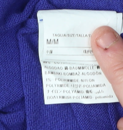 Benetton Women's Blue Pullover Jumper, M, Casual Knit