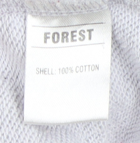 Forest Men's Grey Full Zip Hoodie - Size L