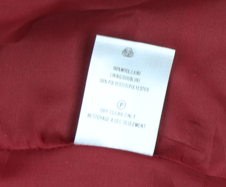 Eastex Women's Red Wool Blazer Size 14 Classic Style
