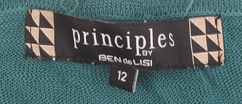 Principles Women’s Green Knit Blouse Size 12