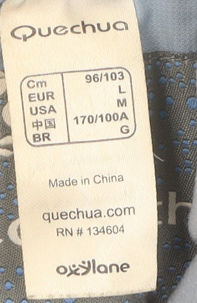 Quechua Women's Blue Hooded Jacket Size 16 Casual