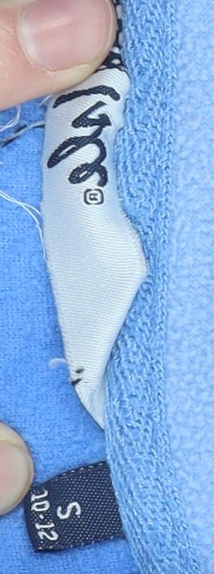 Isle Women's Blue Fleece Waistcoat, Size 10-12, Full Zip