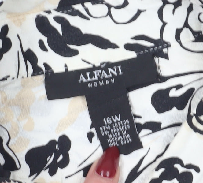 Alfani Women's Multicoloured Button-Up Blouse, Size 16 Plus