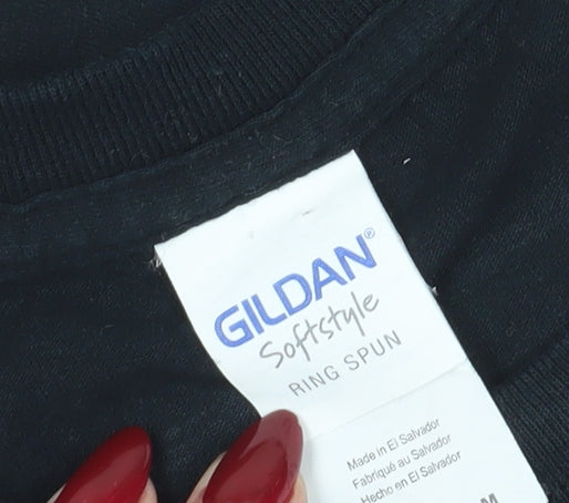 Gildan Black Orchestra T-Shirt Medium Music Theme
