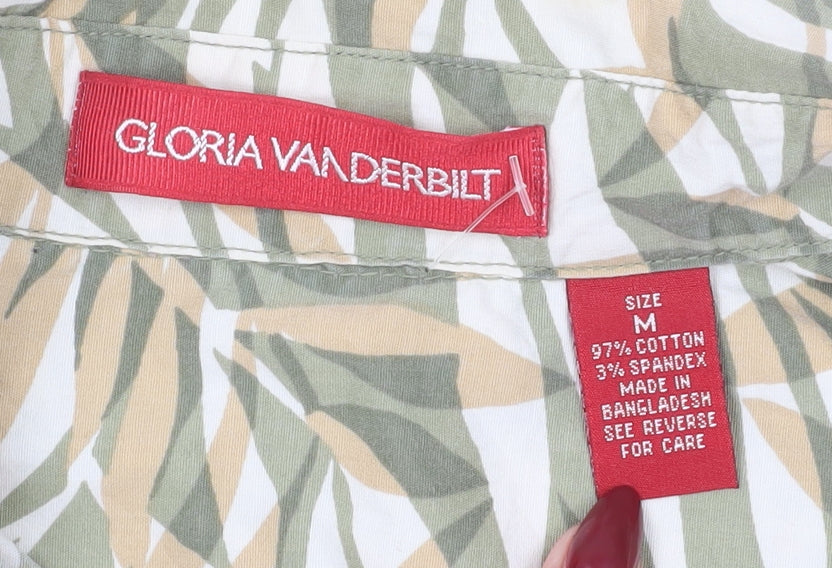 Gloria Vanderbilt Women's Floral Blouse M Multicoloured
