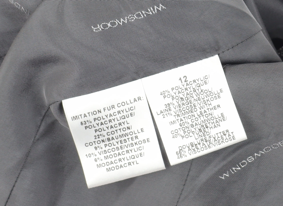 Windsmoor Women's Grey Tweed Jacket Size 12