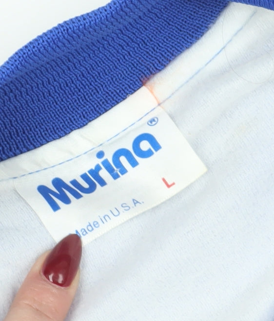 Murina Men's Blue Varsity Jacket L