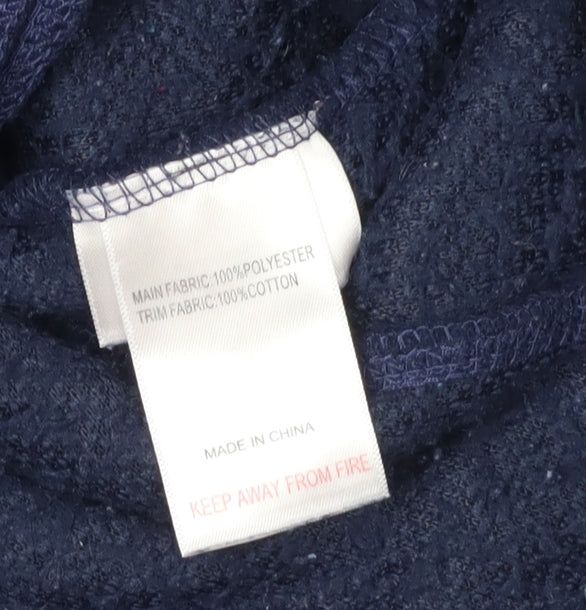 Peter Storm Boys Blue Hooded Jacket 13Y Full Zip