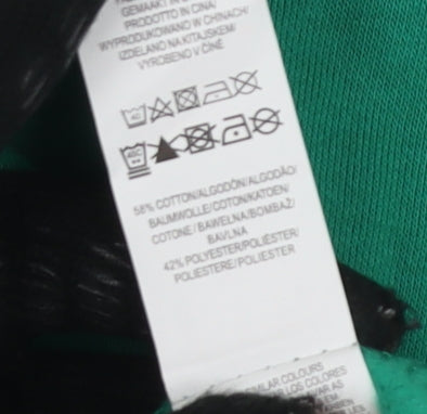 Brand and care label for Star Wars Women's Green 12-14 Christmas Pullover Sweatshirt