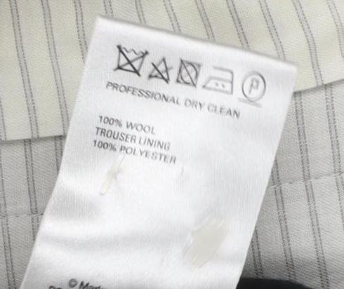 Marks & Spencer Men's Grey Check Trousers Size 34