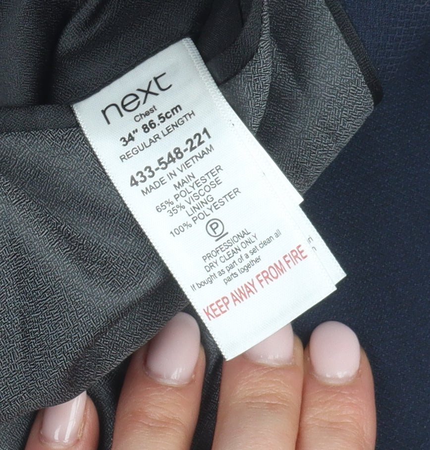 Next Men's Blue Blazer 34 Regular Fit Formal