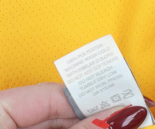 Holloway Women's Yellow Jersey Button-Up M