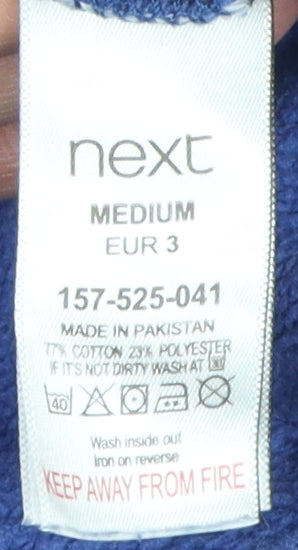 Next Men's Blue Medium Pullover Graphic Hoodie