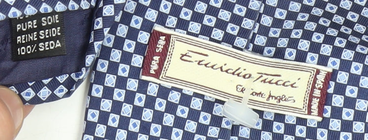 Tucci Men's Blue Silk Geometric Tie