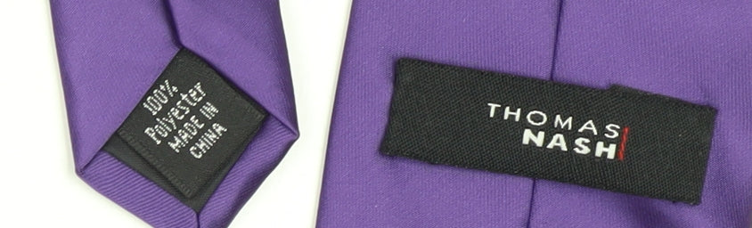 Thomas Nash Men's Purple Tie in Polyester, One Size