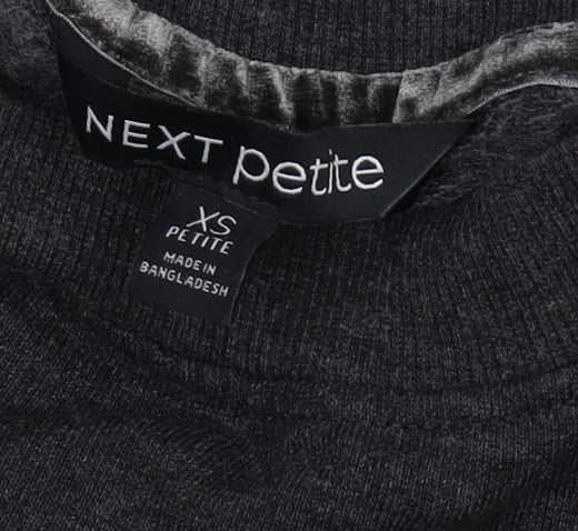 Next Petite Women's Black Pullover Sweatshirt XS