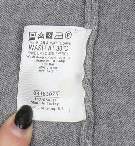 Per Una Women's Grey Cardigan Size 10 Regular