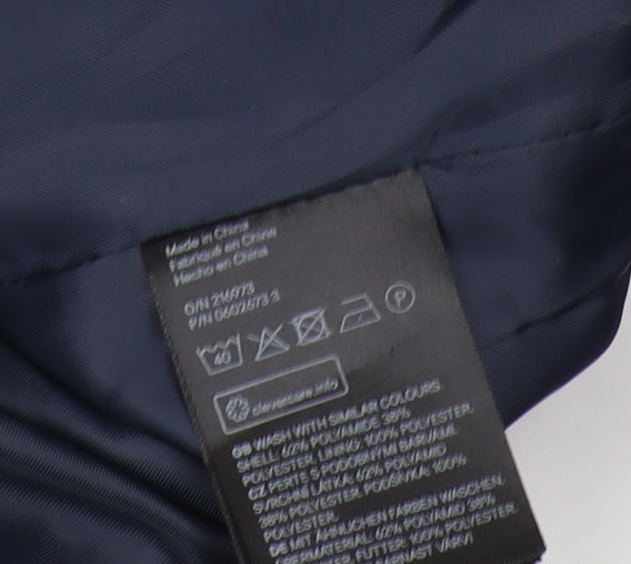 H&M Men's Blue Bomber Jacket M Lightweight Stylish