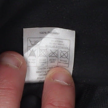 Crane Women's Black Fleece Jacket S Casual Full Zip