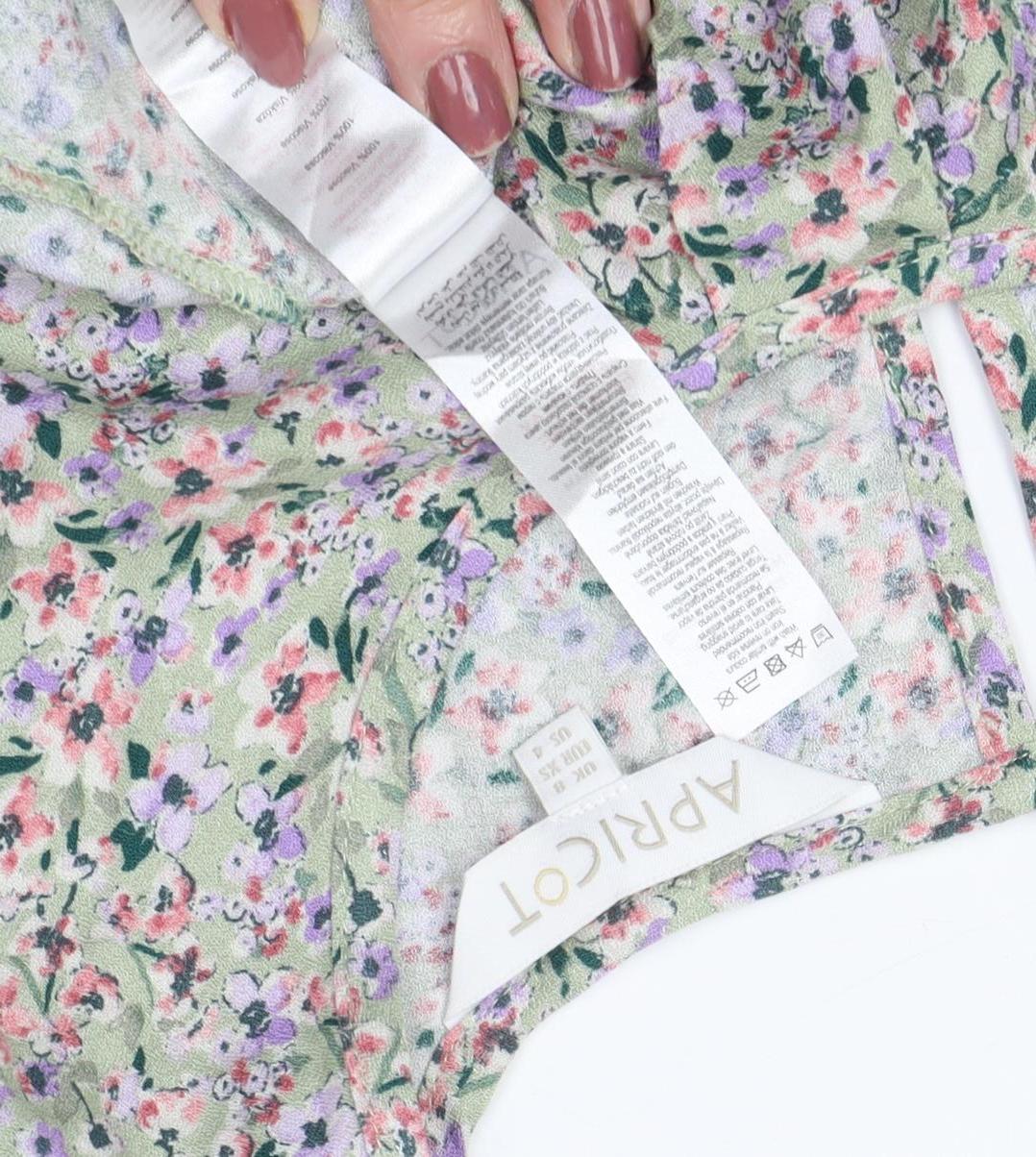 Apricot Women’s Multicoloured Floral Blouse Size 8