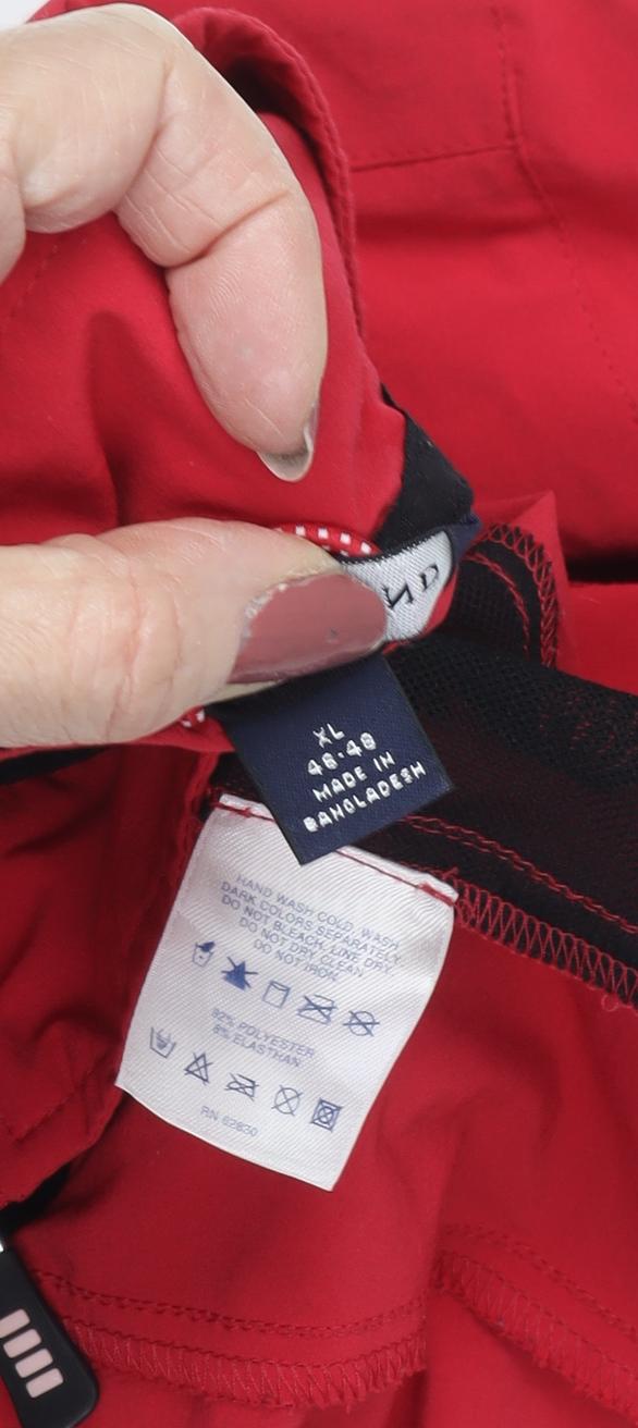 Lands' End Men's Red Windbreaker Jacket XL