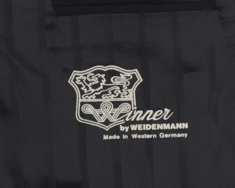Weidenmann Men's Black Double-Breasted Blazer 44S