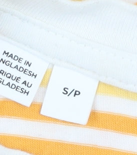 Selected Femme Women's Yellow Striped T-Shirt S