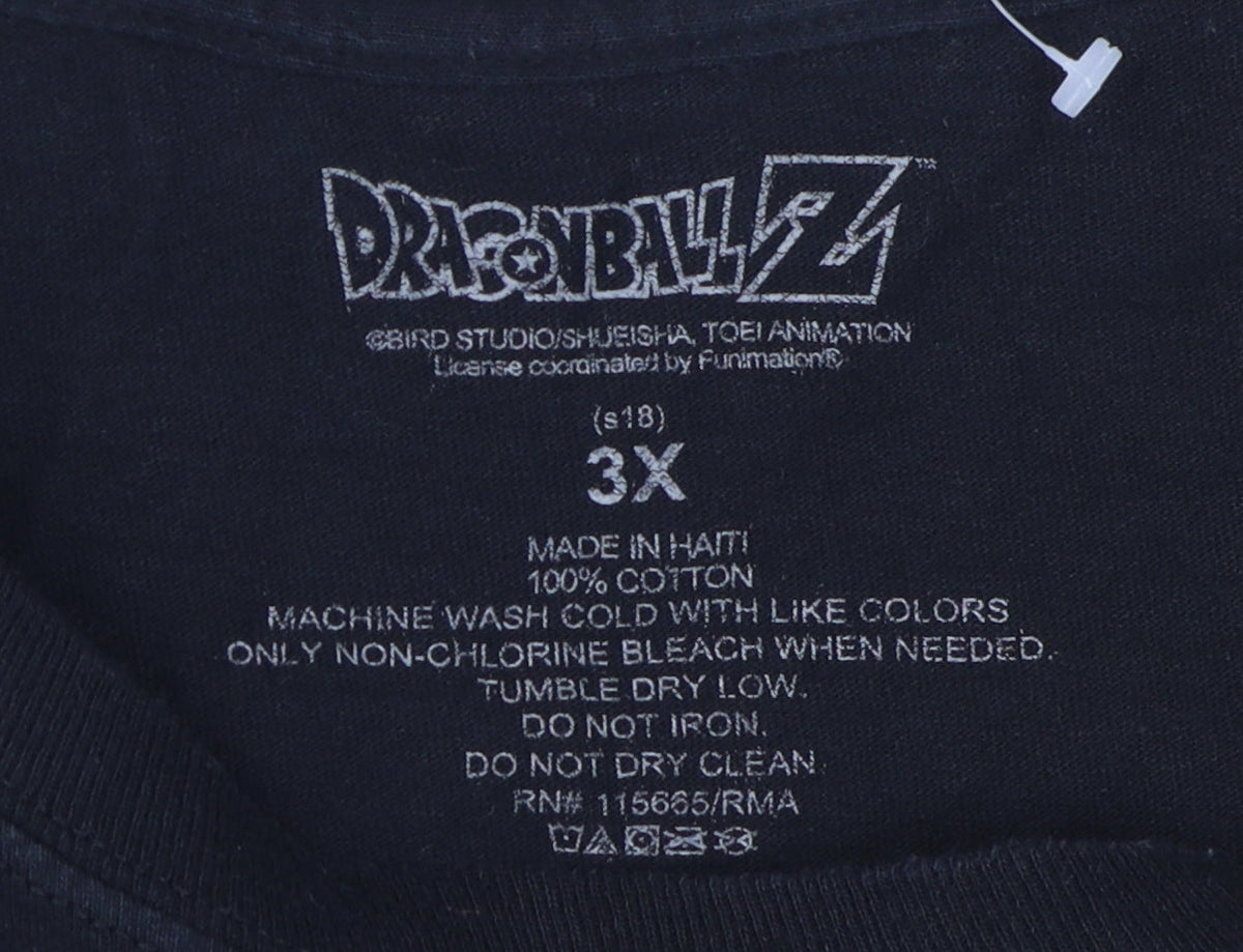 Dragon Ball Z Unisex Black Cropped T-Shirt 3XL