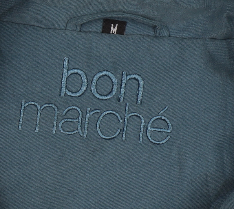 Bonmarché Women's Blue Hooded Mid-Length Coat M