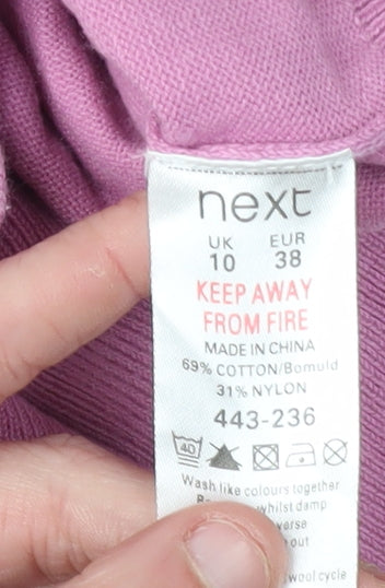 Next Women's Pink V-Neck Cardigan Size 10