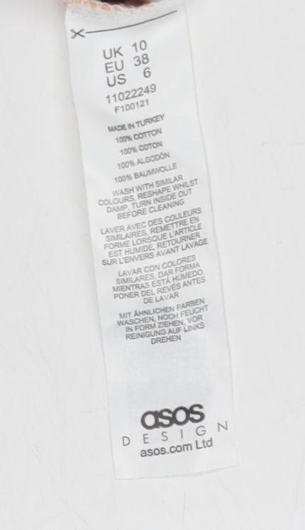 ASOS Women’s Multicoloured Striped T-Shirt, Size 10