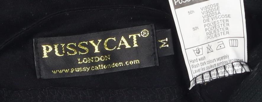 Pussycat London Women's Black Studded Blouse - M
