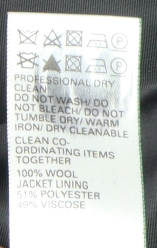 Marks & Spencer Men's Black Blazer, Size 44R, Wool