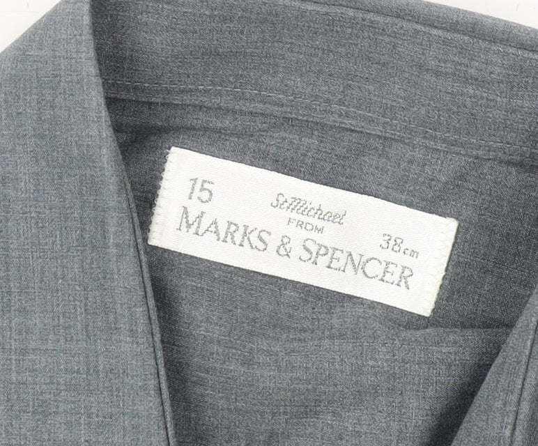 Marks & Spencer Men’s Grey Long Sleeve Shirt