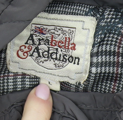 Arabella & Addison Women's Grey Quilted Puffer Jacket