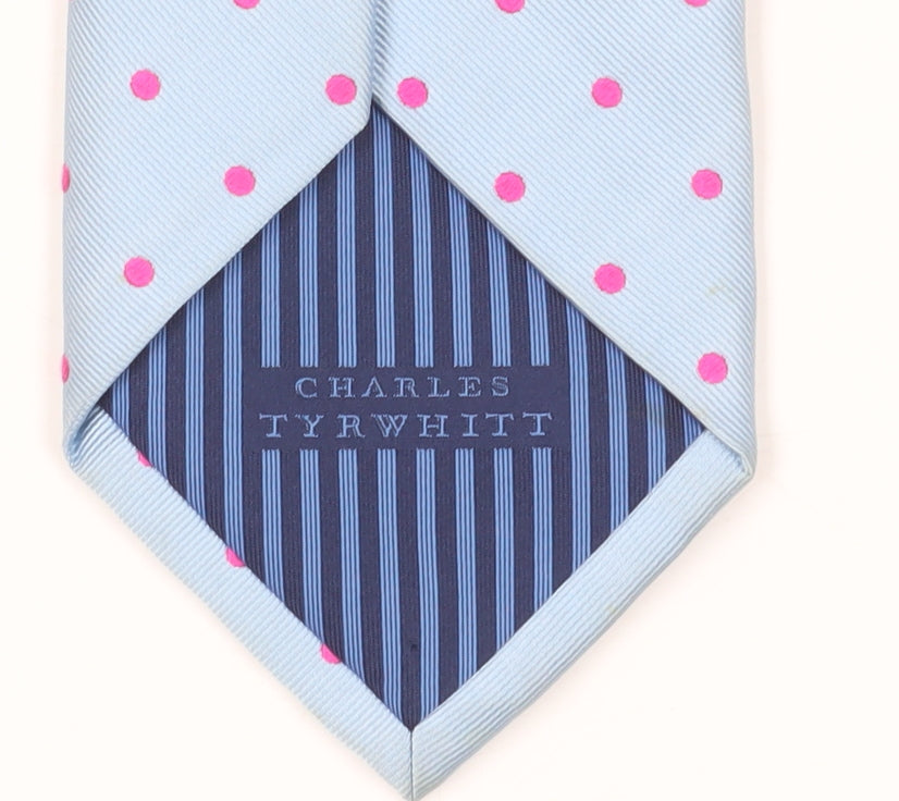 Charles Tyrwhitt Blue Silk Polka Dot Men's Tie
