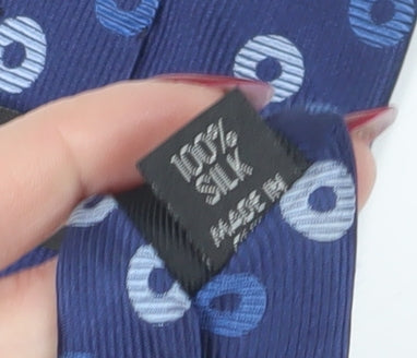 Ben Sherman Men's Blue Geometric Silk Tie