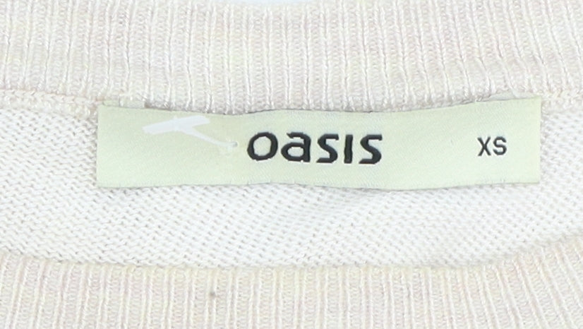 Oasis Women's Beige Paisley Cardigan, Size XS