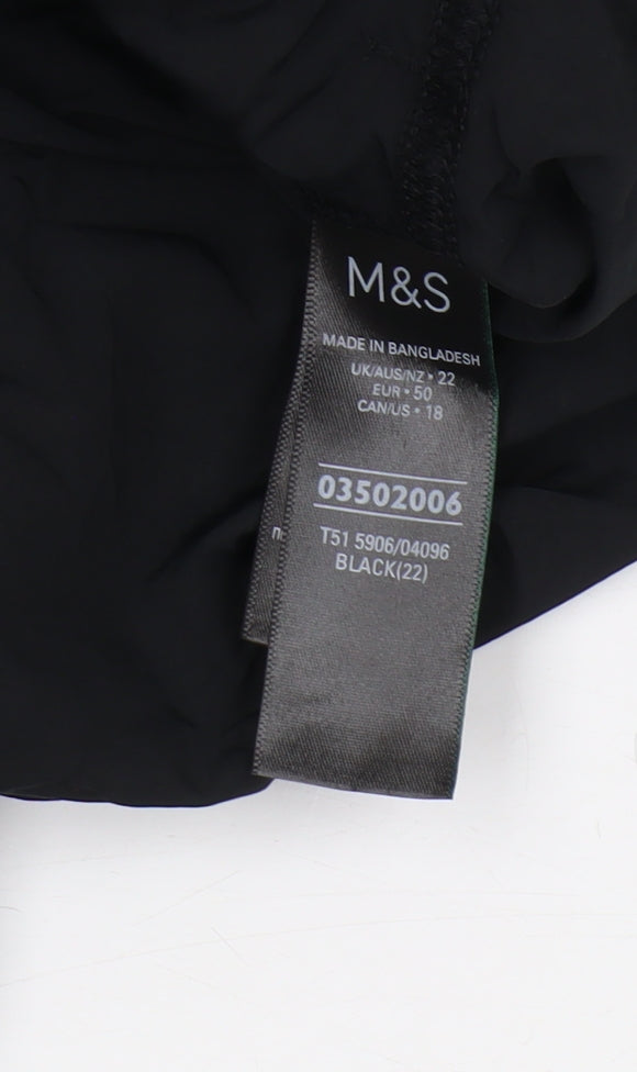 Marks & Spencer Men's Black Athletic Shorts