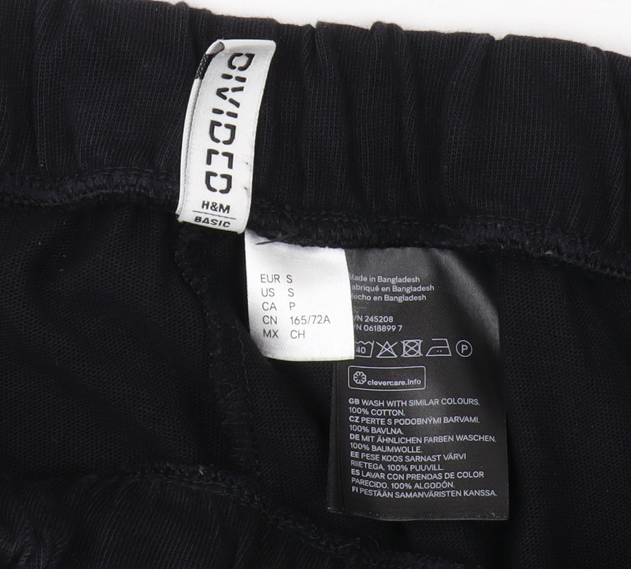 Divided Women's Black Cotton Trousers S Casual
