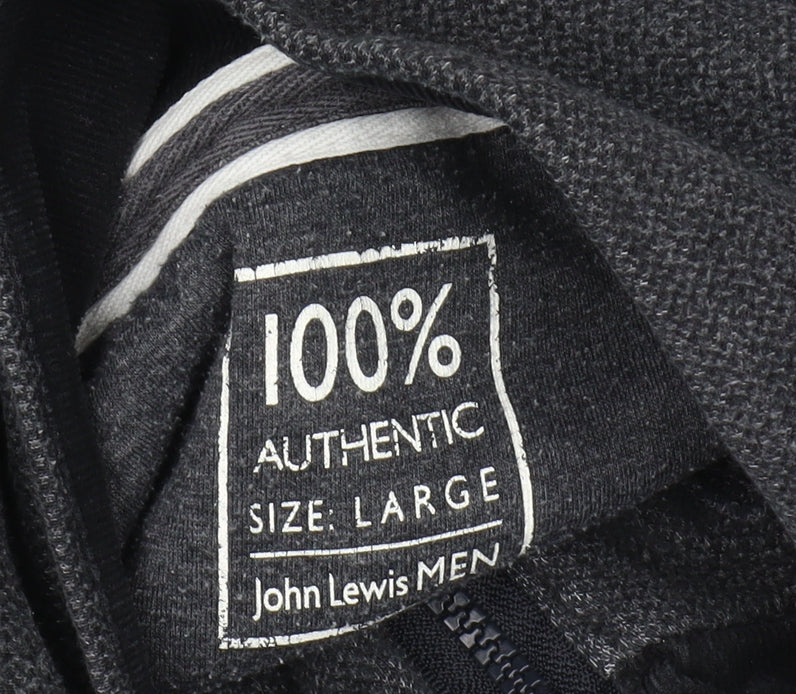 John Lewis Men's Black Large Pullover Sweatshirt
