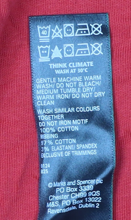 Marks & Spencer Men’s Red XL England Euro 2024 T-Shirt