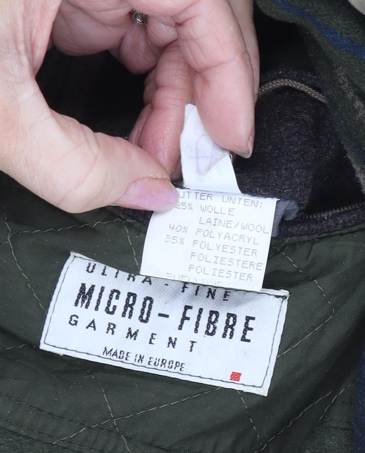 Micro-Fibre Garment Men's Beige Military Jacket Size 44