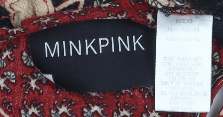 Minkpink Women's Multicolour A-Line Dress XS