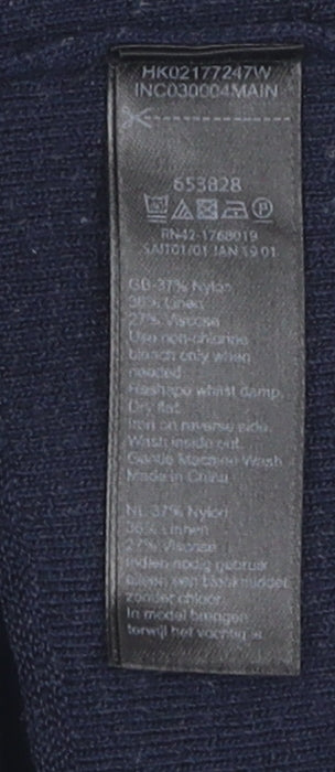 Monsoon Women's Blue Cardigan S, Linen Blend Knit