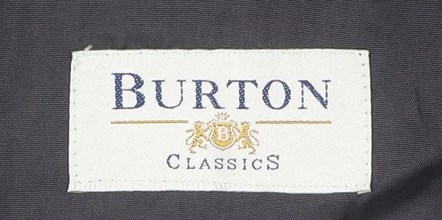 Burton Men's Black Striped Suit Jacket 42L