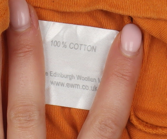 ISLE Essentials Women's Orange V-Neck T-Shirt M